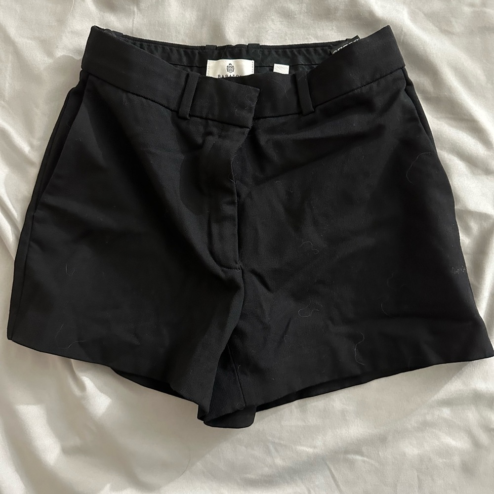 Aritzia High-Waist Black Dress Shorts
